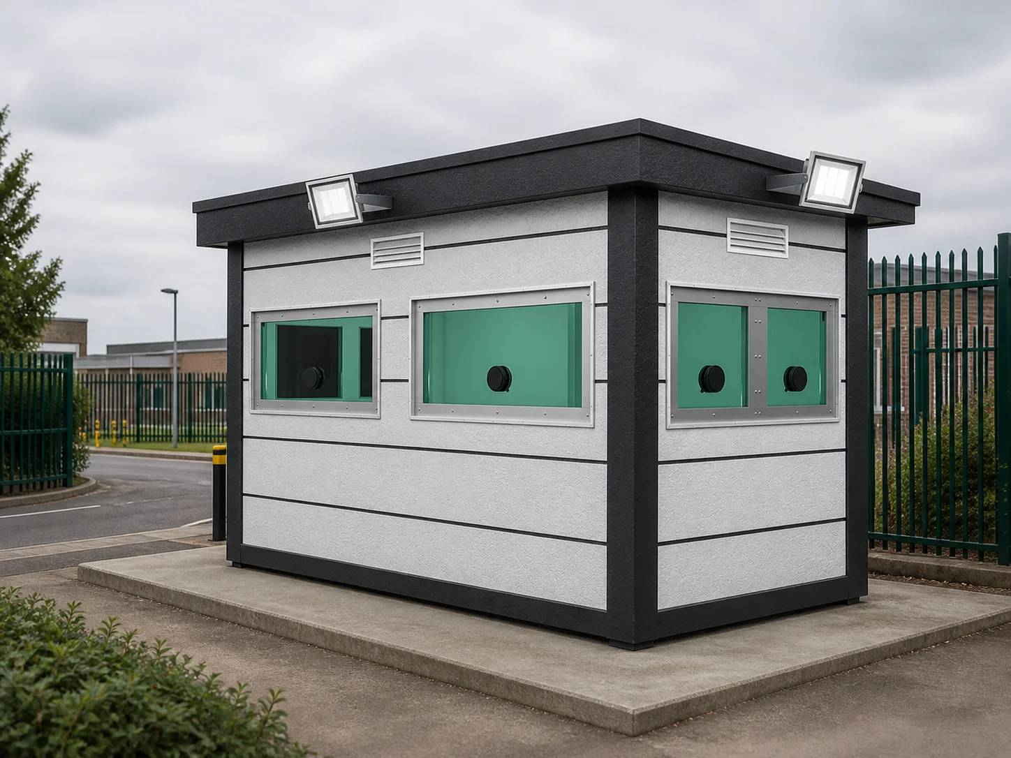 2.00 × 4.00 m Bulletproof Security Cabin